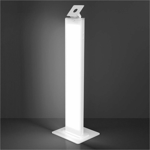 Compulocks Brandable VESA Mount Security Floor Stand - Tiltable display Floor Stand - Floor Stand - Aluminum - White 140W
