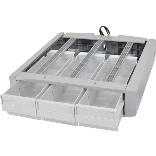 Ergotron SV43/44 Supplemental Triple Drawer - 3.8" Width x 10.5" Depth x 2.5" Height - Gray, White (Fleet Network)