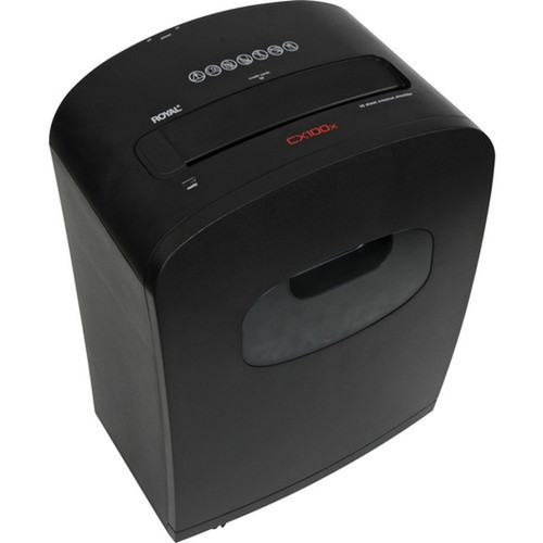 Royal CX100x Medium Duty Shredder - Non-continuous Shredder - Cross Cut - 10 Per Pass - for shredding Credit Card Paper Staples - x 29171Y