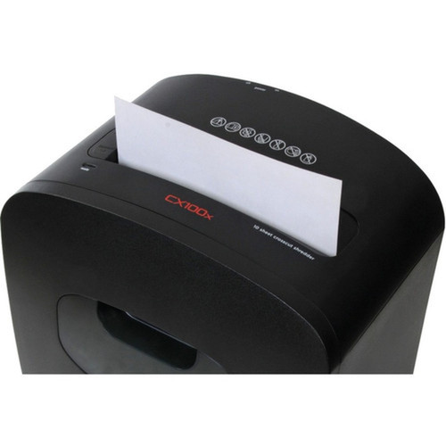 Royal CX100x Medium Duty Shredder - Non-continuous Shredder - Cross Cut - 10 Per Pass - for shredding Credit Card Paper Staples - x 29171Y
