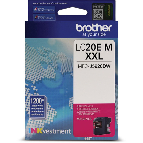 Brother INKvestment LC20EMS Original Ink Cartridge - Magenta - Inkjet - Super High Yield (XXL Series) Yield - 1200 Pages (Fleet Network)