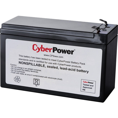 CyberPower RB1290X2 Replacement Battery Cartridge - 2 X 12 V / 9 Ah Sealed Lead-Acid Battery, 18MO Warranty (Fleet Network)