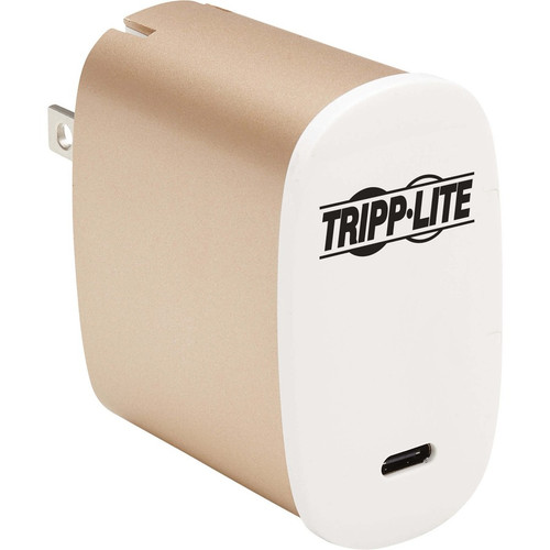 Tripp Lite 50W Compact USB-C Wall Charger - GaN Technology, USB-C Power Delivery 3.0 - 120 V AC, 230 V AC Input - 5 V DC/3 A, 9 V DC, (Fleet Network)