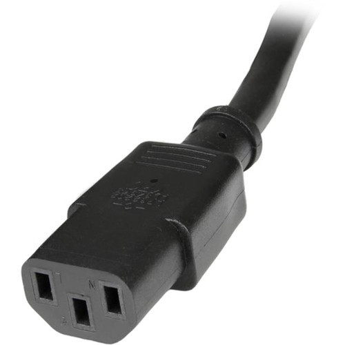 StarTechcom 3 ft 14AWG Computer Power Cord Extension - C14 to C13 Power Cable - 3ft - IEC 60320 C13 - IEC 60320 C14 250V AC - 15A - PXT100143