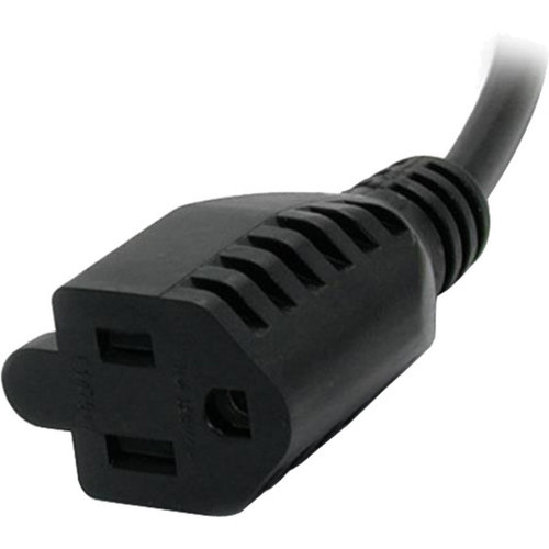 StarTechcom 1 ft Computer Power Cord - 10-Pack - For Computer Monitor Printer - 125 V AC  10 A - Black - 1 ft Cord Length - North PAC10010PK