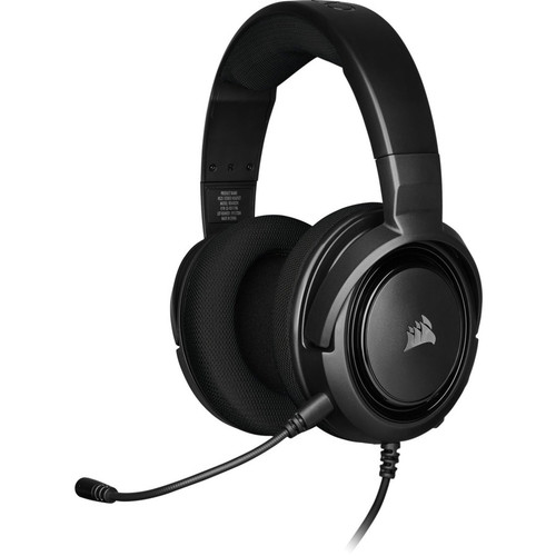 Corsair HS35 Stereo Gaming Headset - Carbon - Stereo - Mini-phone (3.5mm) - Wired - 32 Ohm - 20 Hz - 20 kHz - Over-the-head - Binaural (Fleet Network)