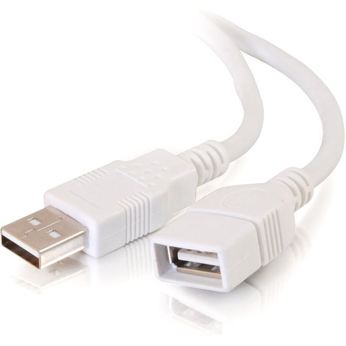 C2G USB Extension Cable - Type A Male - Type A Female - 2m - White (Fleet Network)