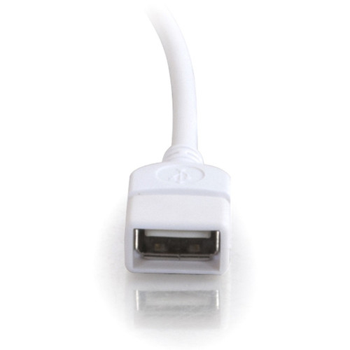 C2G USB Extension Cable - Type A Male - Type A Female - 2m - White 19018