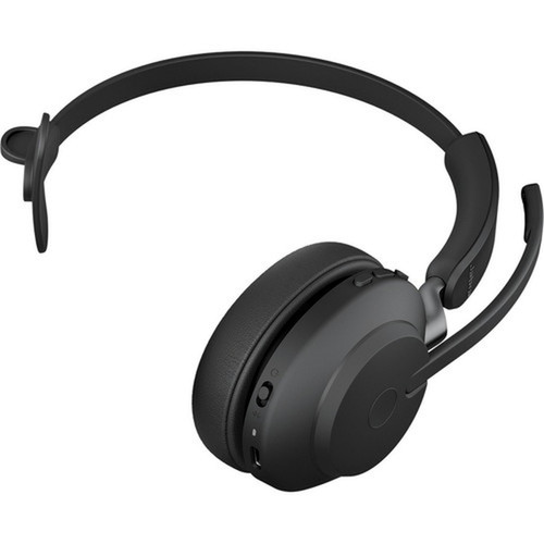 Jabra Evolve2 65 Headset - Mono - USB Type C - Wireless - Bluetooth - Over-the-head - Monaural - Supra-aural - Black 26599-889-899