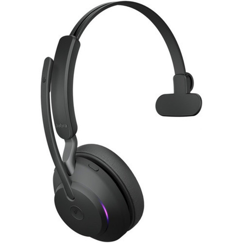 Jabra Evolve2 65 Headset - Mono - USB Type A - Wireless - Bluetooth - Over-the-head - Monaural - Supra-aural - Black 26599-899-999