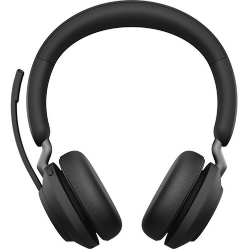 Jabra Evolve2 65 Headset With Charging Stand - Stereo - USB Type A - Wireless - Bluetooth - Over-the-head - Binaural - Supra-aural - 26599-989-989