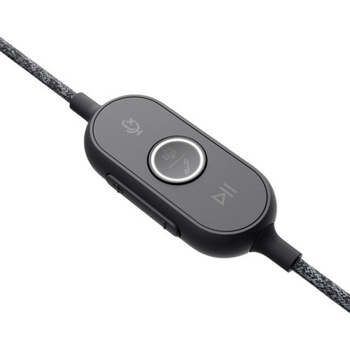 Logitech Zone Headset - Stereo - USB Type C - Wired - 32 Ohm - 20 Hz - 16 kHz - Over-the-head - Binaural - Circumaural - 62 ft Cable 981-000871