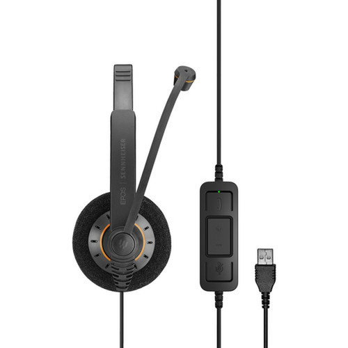 EPOS  SENNHEISER IMPACT SC 30 USB ML - Mono - USB - Wired - 60 Hz - 16 kHz - On-ear - Monaural - 69 ft Cable - Noise Cancelling - 1000550