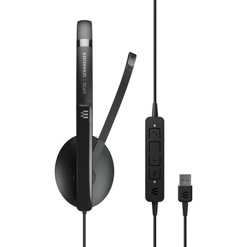 EPOS  SENNHEISER ADAPT 160 USB II Headset - Stereo - USB - Wired - On-ear - Binaural - 59 ft Cable - Noise Cancelling Microphone 1000915