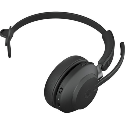 Jabra Evolve2 65 Headset - Mono - USB Type A - Wireless - Bluetooth - Over-the-head - Monaural - Supra-aural - Black 26599-899-989