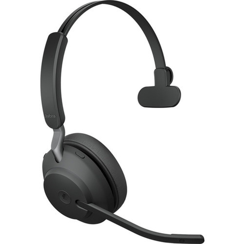 Jabra Evolve2 65 Headset - Mono - USB Type A - Wireless - Bluetooth - Over-the-head - Monaural - Supra-aural - Black 26599-899-989