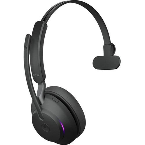 Jabra Evolve2 65 Headset - Mono - USB Type A - Wireless - Bluetooth - Over-the-head - Monaural - Supra-aural - Black 26599-899-989
