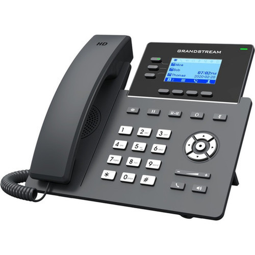 Grandstream GRP2603P IP Phone - Corded - Corded - Wall Mountable Desktop - 3 x Total Line - VoIP - Speakerphone - 2 x Network RJ-45 GRP2603P