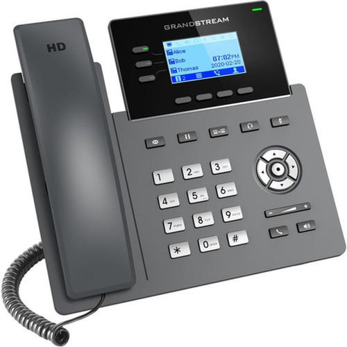 Grandstream GRP2603P IP Phone - Corded - Corded - Wall Mountable Desktop - 3 x Total Line - VoIP - Speakerphone - 2 x Network RJ-45 GRP2603P