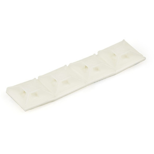 StarTechcom 100 Pack Cable Tie Mounts with Adhesive Tape for 013in 32mm Wide Ties - NylonPlastic Zip Tie Mounts - 94V-2 Fire  - CBMCTM1