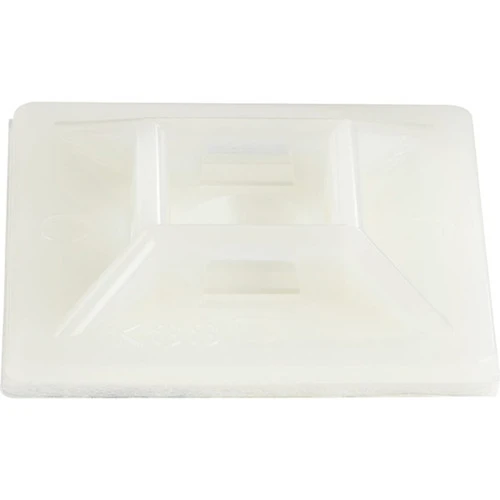 StarTechcom 100 Pack Cable Tie Mounts with Adhesive Tape for 021in 55mm Wide Ties - NylonPlastic Zip Tie Mounts - 94V-2 Fire  - CBMCTM3