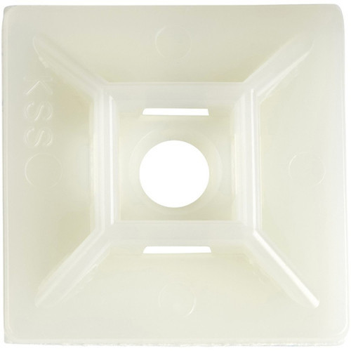 StarTechcom 100 Pack Cable Tie Mounts with Adhesive Tape for 021in 55mm Wide Ties - NylonPlastic Zip Tie Mounts - 94V-2 Fire  - CBMCTM3