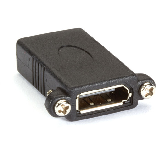 Black Box DisplayPort Coupler - Female/Female - 1 x DisplayPort Female Digital Audio/Video - 1 x DisplayPort Female Digital - 3840 x - (Fleet Network)