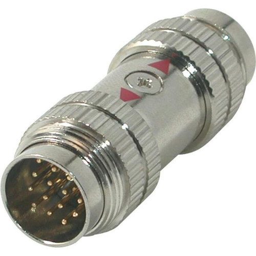 C2G RapidRun Runner UXGA DIN Coupler MM - 1 x Proprietary Connector Male - 1 x Proprietary Connector Male - Chrome 42058