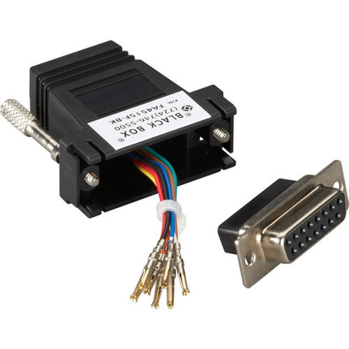 FA4515F-BK Black Box Modular Adapter Kit DB15 Female | FleetNetwork.ca