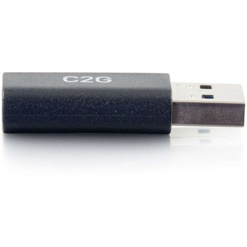 C2G USB C To USB A SuperSpeed USB 5Gbps Adapter Converter - Female to Male - 1 x Type C Female USB - 1 x Type A Male USB - Black 54427