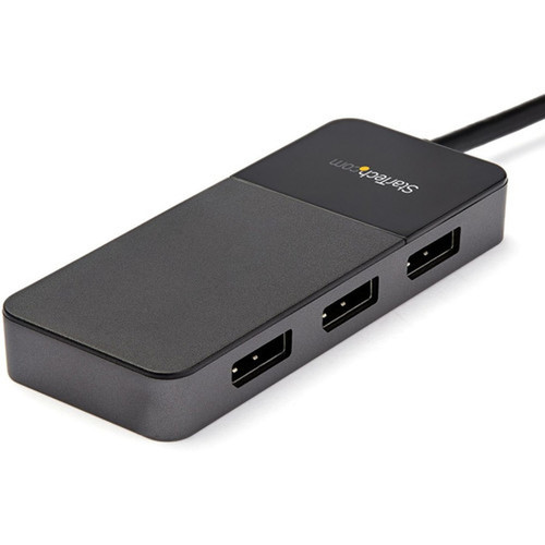 StarTechcom 3-Port Multi Monitor Adapter DisplayPort 14 to Triple 4K DP Video Splitter or Dual 4K DisplayPort MST Hub Display - 3x MST14DP123DP