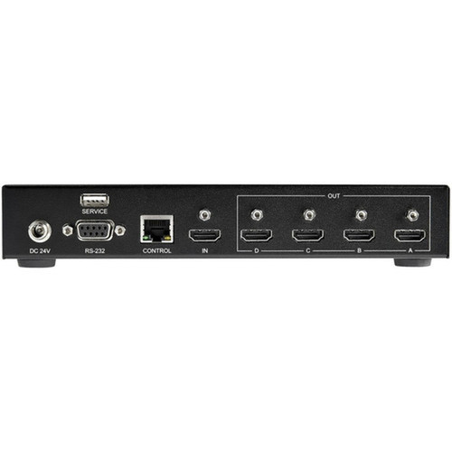 StarTechcom 2x2 HDMI Video Wall Controller 4K 60Hz Input to 4x 1080p Output 1 to 4 Port Multi-Screen Processor RS-232Ethernet - - ST124HDVW