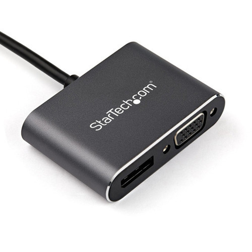 StarTechcom USB C Multiport Video Adapter - USB-C to 4K 60Hz DisplayPort 12 HBR2 HDR or 1080p VGA Monitor Adapter - USB Type-C - to CDP2DPVGA