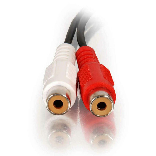 C2G Value Series Audio Y-Cable - Mini-phone Male Stereo - RCA Female Stereo - Black 40422