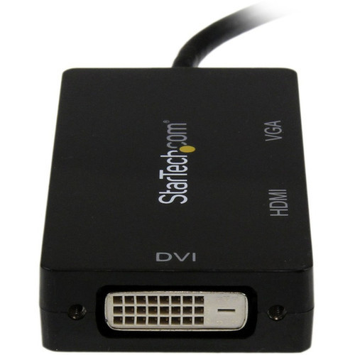 StarTechcom Mini DisplayPort Adapter - 3-in-1 - 1080p - Monitor Adapter - Mini DP to HDMI  VGA  DVI Adapter Hub - Connect a Mini PC MDP2VGDVHD
