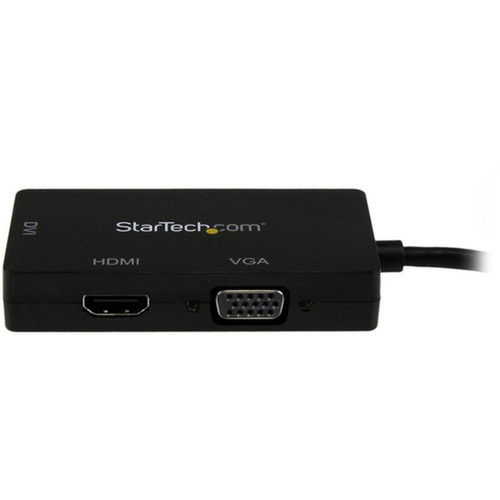 StarTechcom Mini DisplayPort Adapter - 3-in-1 - 1080p - Monitor Adapter - Mini DP to HDMI  VGA  DVI Adapter Hub - Connect a Mini PC MDP2VGDVHD