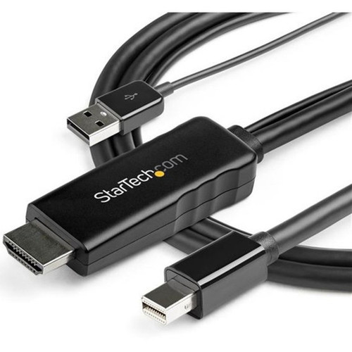 StarTechcom 10 ft 3 m HDMI to DisplayPort Cable - 4K 30Hz - USB-powered - Active HDMI to DisplayPort Cable HD2DPMM10 - This 4K a HD2DPMM10
