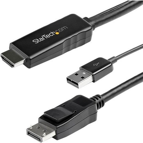 StarTechcom 3 m 98 ft HDMI to DisplayPort Cable - 4K 30Hz - 98 ft DisplayPortHDMIUSB AV Cable for AudioVideo Device Blu-ray HD2DPMM3M