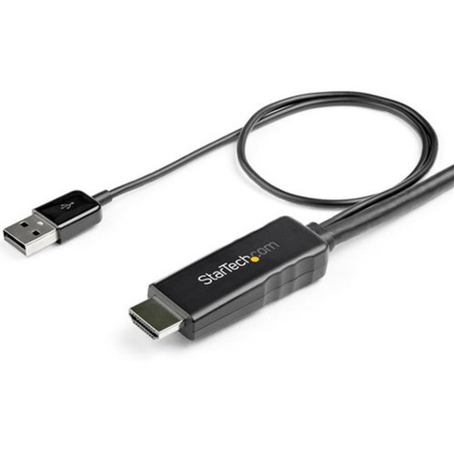 StarTechcom 2m 6ft HDMI to DisplayPort Cable 4K 30Hz - Active HDMI 14 to DP 12 Adapter Cable with Audio - USB Powered Video - 14 HD2DPMM2M
