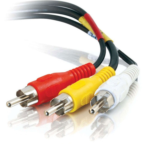 C2G Value Series Audio/Video Cable - RCA Male - RCA Male - 7.62m - Black (Fleet Network)