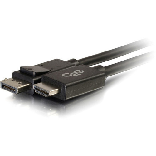 C2G 3ft DisplayPort Male to HD Male Adapter Cable - Black - 3 ft DisplayPortHDMI AV Cable for Notebook TV Projector AudioVideo - 54325