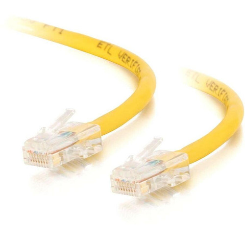 C2G 7 ft Cat5e Non Booted Crossover UTP Unshielded Network Patch Cable - Yellow - 7 ft Category 5e Network Cable - First End: 1 x Male (Fleet Network)