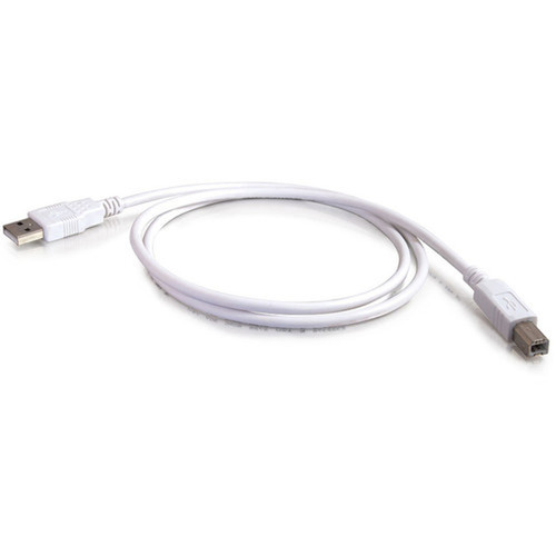 C2G USB Cable - Type A Male - Type B Male - 2m - White 13172