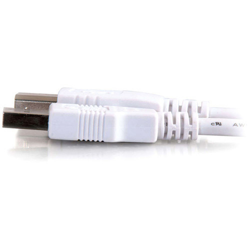 C2G USB Cable - Type A Male - Type B Male - 2m - White 13172