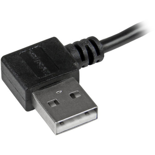 StarTechcom 1m 3 ft Micro-USB Cable with Right-Angled Connectors - MM - USB A to Micro B Cable - Charge and sync your Micro-USB from USB2AUB2RA1M