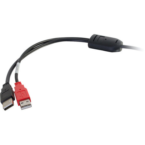 C2G USB 20 Y-Cable - Mini Type B Male USB - Type A Male USB - 183m - Black 28107