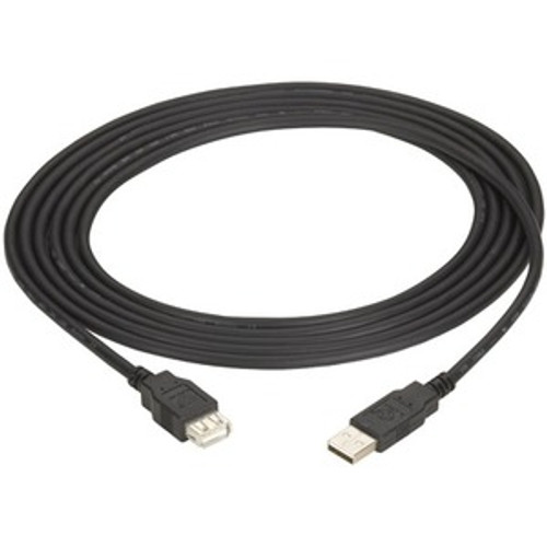 Black Box USB 2.0 Extension Cable - Type A Male to Type A Female, Black, 6-ft. (1.8-m) - 6 ft USB Data Transfer Cable - First End: 1 x (Fleet Network)