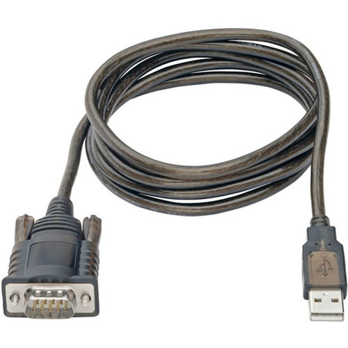 Tripp Lite RS232 to USB Adapter Cable with COM Retention USB-A to DB9 MM FTDI 5 ft - 5 ft SerialUSB Data Transfer Cable for - 1 U209-005-COM