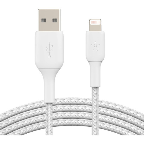 Belkin Lightning/USB Data Transfer Cable - 6.6 ft Lightning/USB Data Transfer Cable - Lightning Male Proprietary Connector - Type A - (Fleet Network)