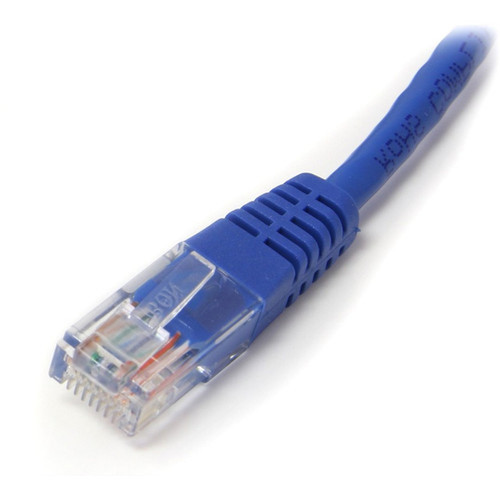 StarTechcom 10ft Blue Molded Cat5e UTP Patch Cable - Make Fast Ethernet network connections using this high quality Cat5e Cable with M45PATCH10BL